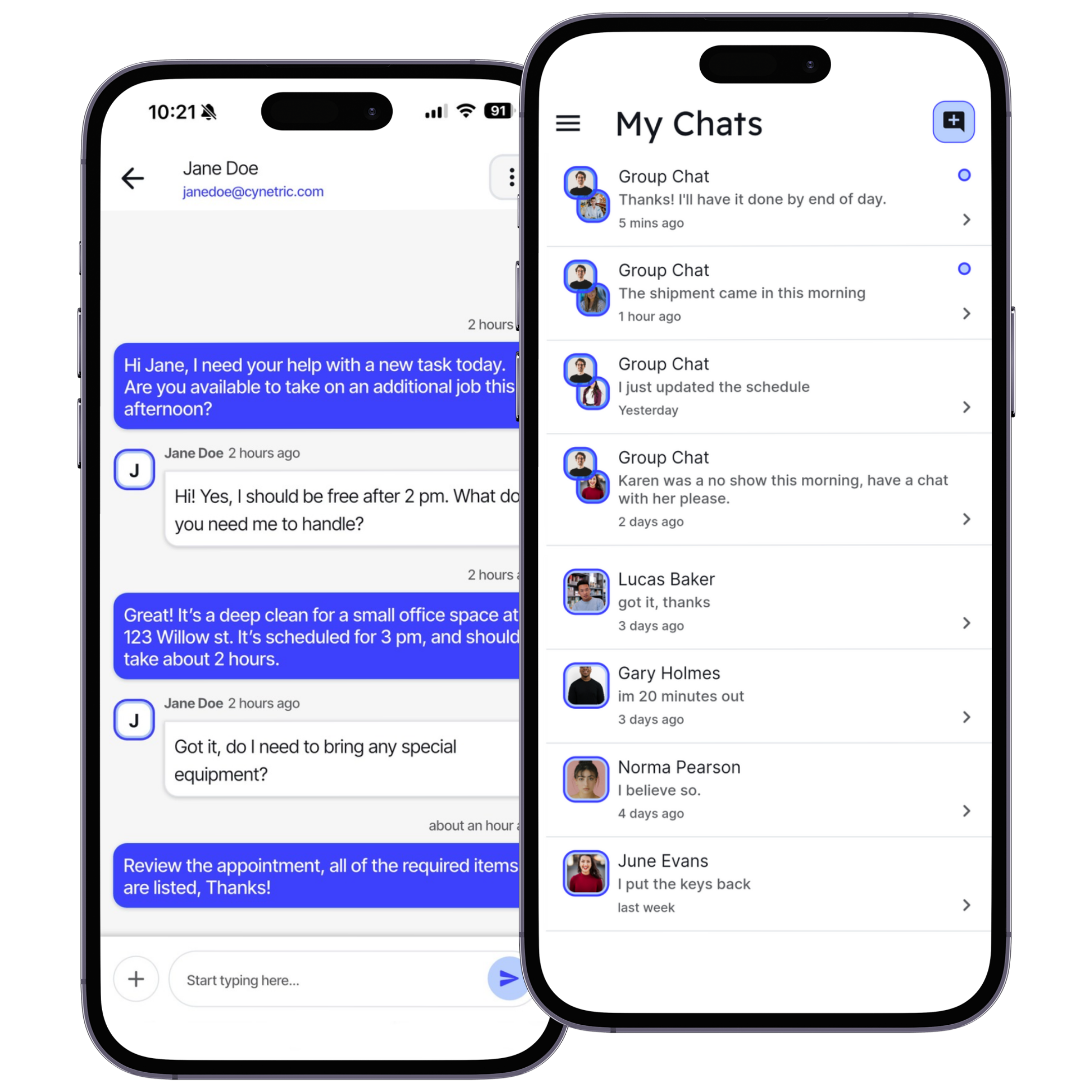 Staff dashboards screenshot