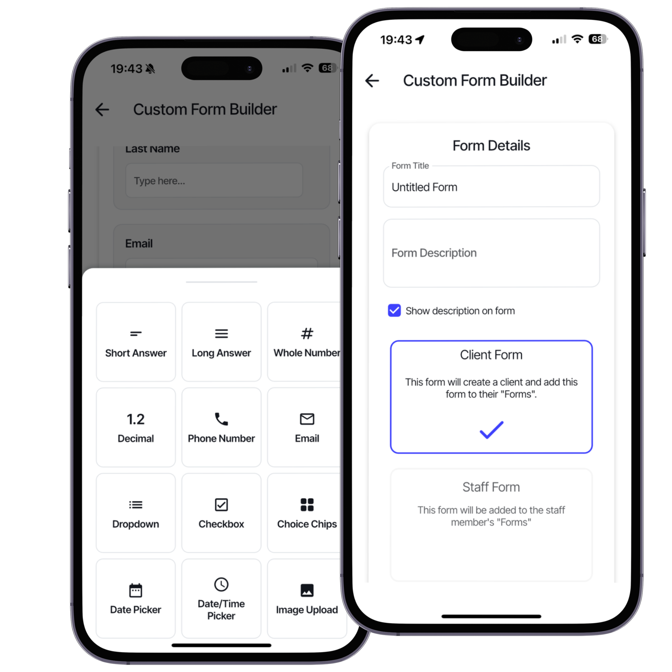 Digital forms screenshot